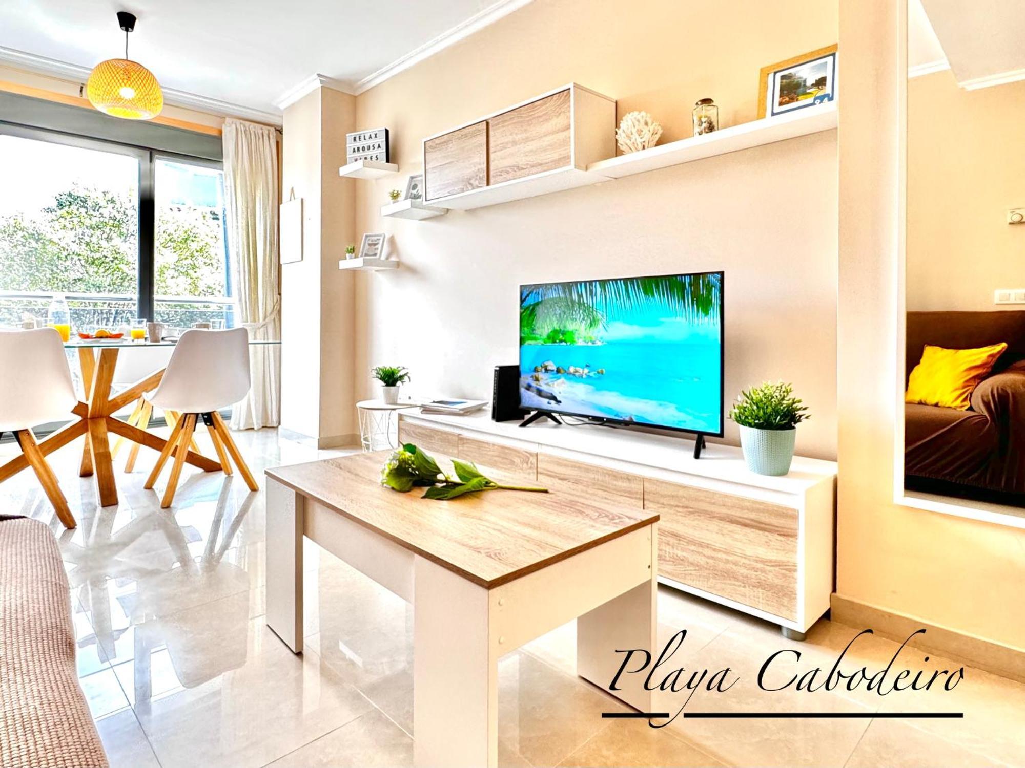 Apartamento Playa Cabodeiro, En A Illa De Arousa Exterior foto
